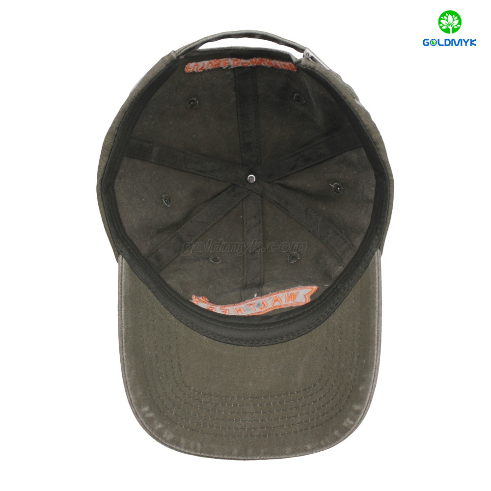 Vintage Washed Cotton Baseball Cap with Embroidered Walther Logo