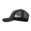 Promotional Hot Sale Pigment Washed Plain Color Cotton Mesh Cap And Braid-exposed Hat
