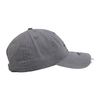 Grey Distressed Washed Print Baseball Cap – Casual Custom Printed Dad Hat