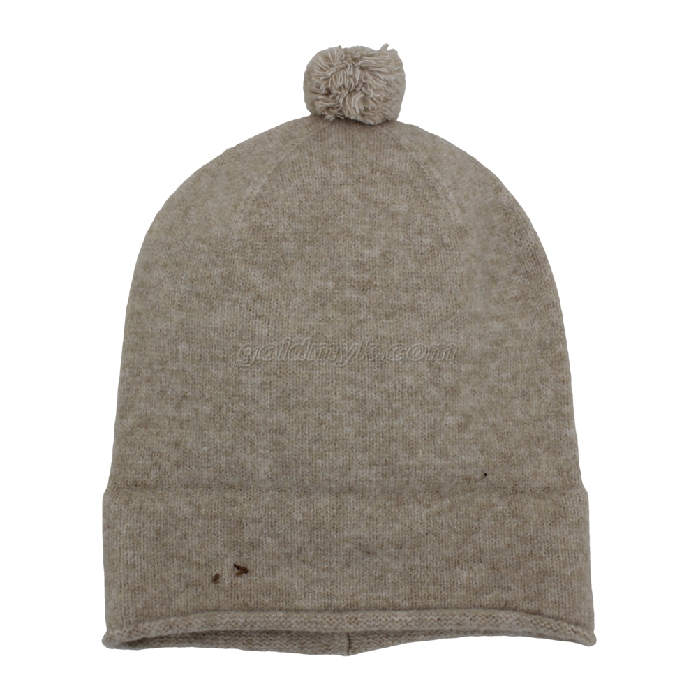Hot Sale Warm And Soft 100% Acrylic Winter Knitted Beanie Hat with Pompom