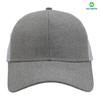 Blank Heather Grey Trucker Hat Breathable Mesh Back Baseball Cap