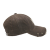 Vintage Stylish Flat Printing Washed Baseball Cap Dad Hat 6-panel Sports Caps For Man And Woven Can Custom Logo