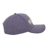 Custom Light Purple Cotton Twill Baseball Cap 3D Puff Embroidery VODIORE Logo Curved Brim Streetwear Dad Hat