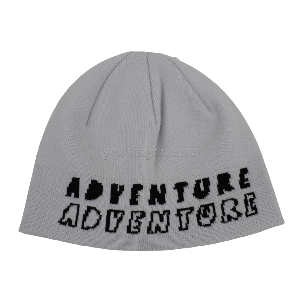 Promotional Soft 100% Acrylic Knitted Beanie Hat with Jacquard Logo