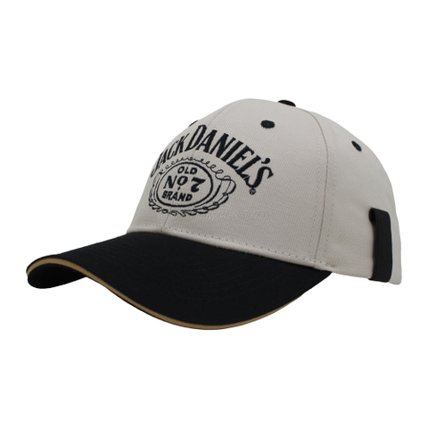 Custom Two Tone 100% Cotton Twill Structured Embroidered Logo Baseball Cap And Hat for Advertisement