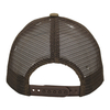 Gradient Front Panel Trucker Hat with Woven Patch Outdoor Mesh Baseball Cap
