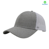 Blank Heather Grey Trucker Hat Breathable Mesh Back Baseball Cap