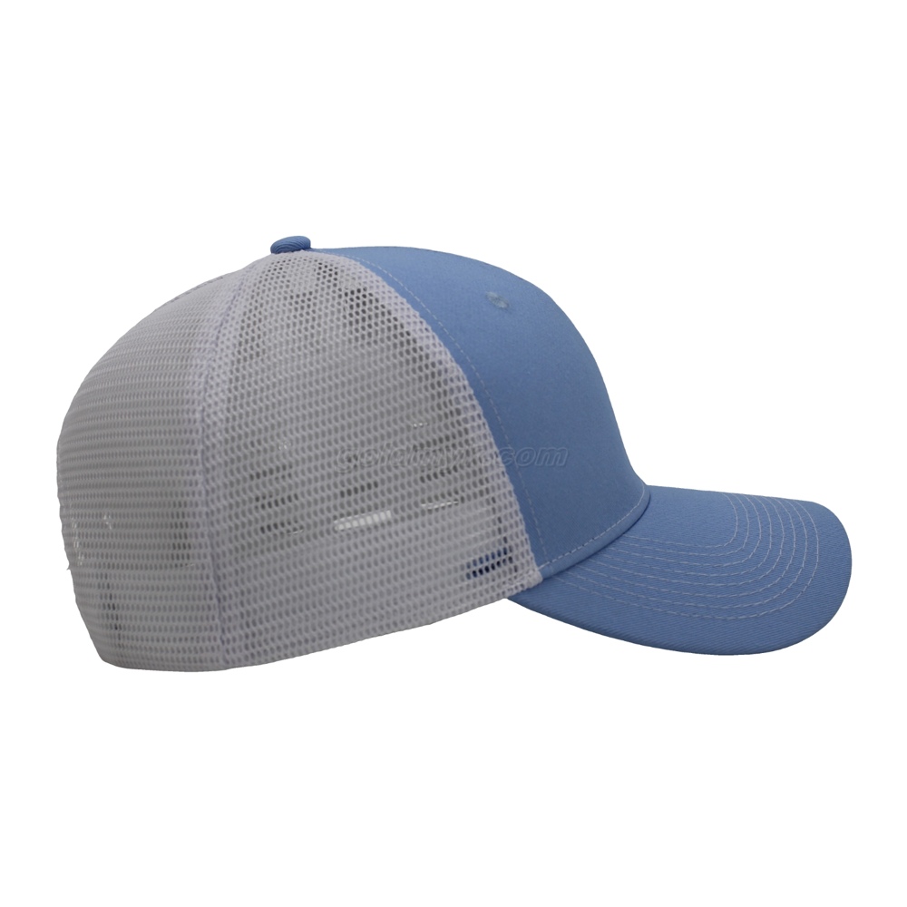 Trucker Cap Polyester Fabric Mesh Hat for Women and Men Can Custom Logo