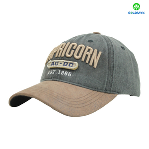 Vintage Washed Two-Tone Dad Hat with 3D Embroidery & Patch of Women /Men