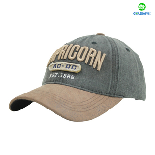 Vintage Washed Two-Tone Dad Hat with 3D Embroidery & Patch of Women /Men