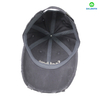 Distressed Washed Cotton Cap with Letter Embroidery & Metal Rivets