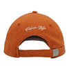 Orange Corduroy Baseball Cap with Tropical Palm Tree Embroidery Patch Vintage 1998 Outdoor Dad Hat