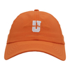 Bright Orange Quick-Dry Baseball Cap with "U" Embroidery & Adjustable Drawstring