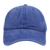 Blank Blue Washed Baseball Cap - Plain Solid Color Adjustable Casual Hat
