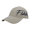 Washed Cotton Unstructured Dad Hat Custom Embroidery Florida Signature Logo Baseball Cap