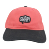 100% Cotton Twill Fabric Contrast Color Washed Baseball Cap And Hat with Felt Embroidery Patch