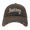 Vintage Stylish Flat Printing Washed Baseball Cap Dad Hat 6-panel Sports Caps For Man And Woven Can Custom Logo