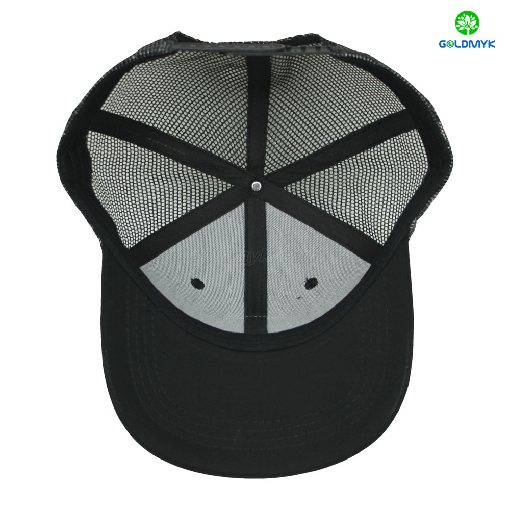 Trucker Hat with Hook & Loop Patch Panel, DIY Customizable Mesh Back Cap