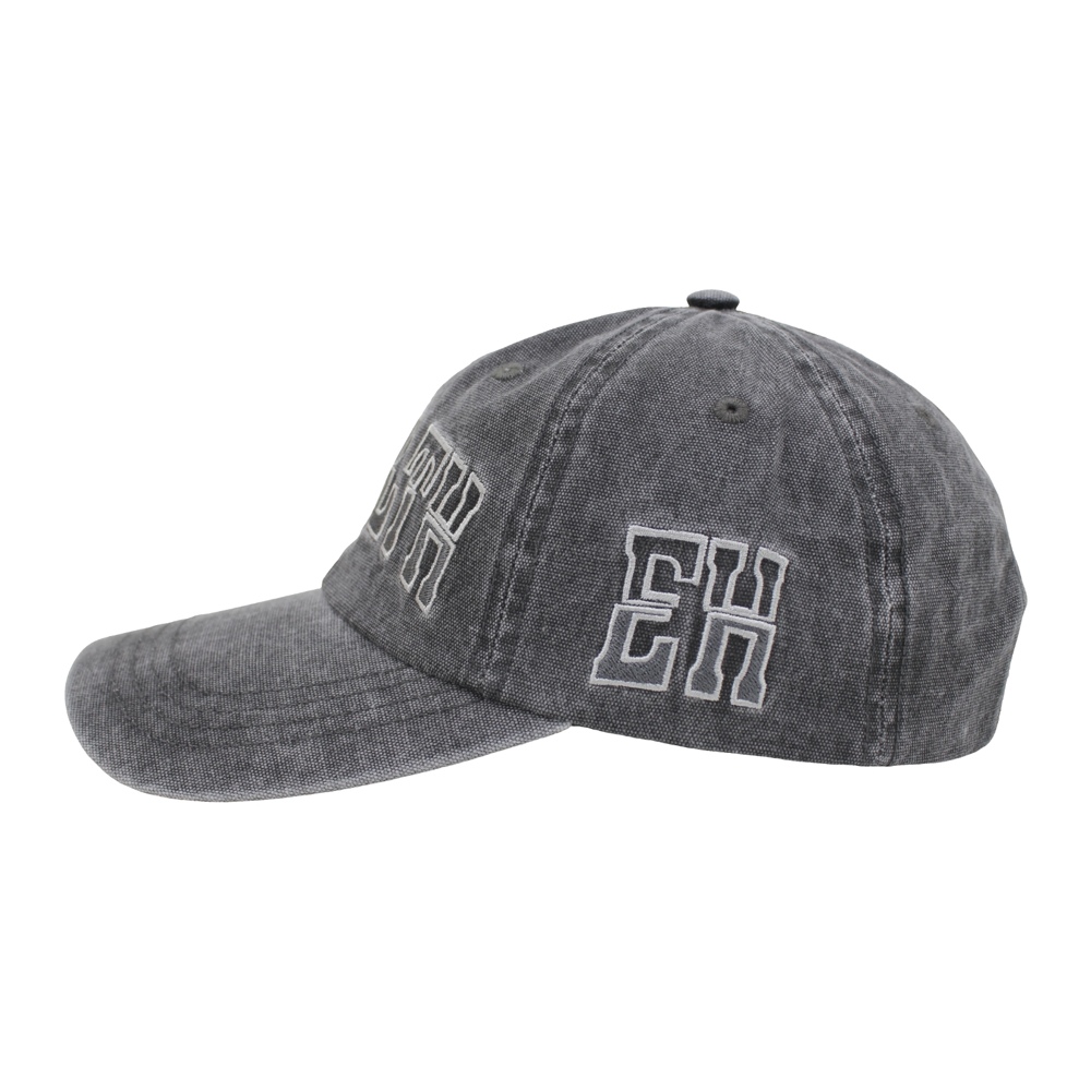 Wholesale Unstructured Six Panels Washed Cotton Canvas Baseball Cap And Hat with Flat Embroidery