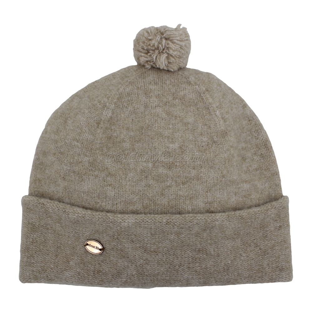Hot Sale Warm And Soft 100% Acrylic Winter Knitted Beanie Hat with Pompom
