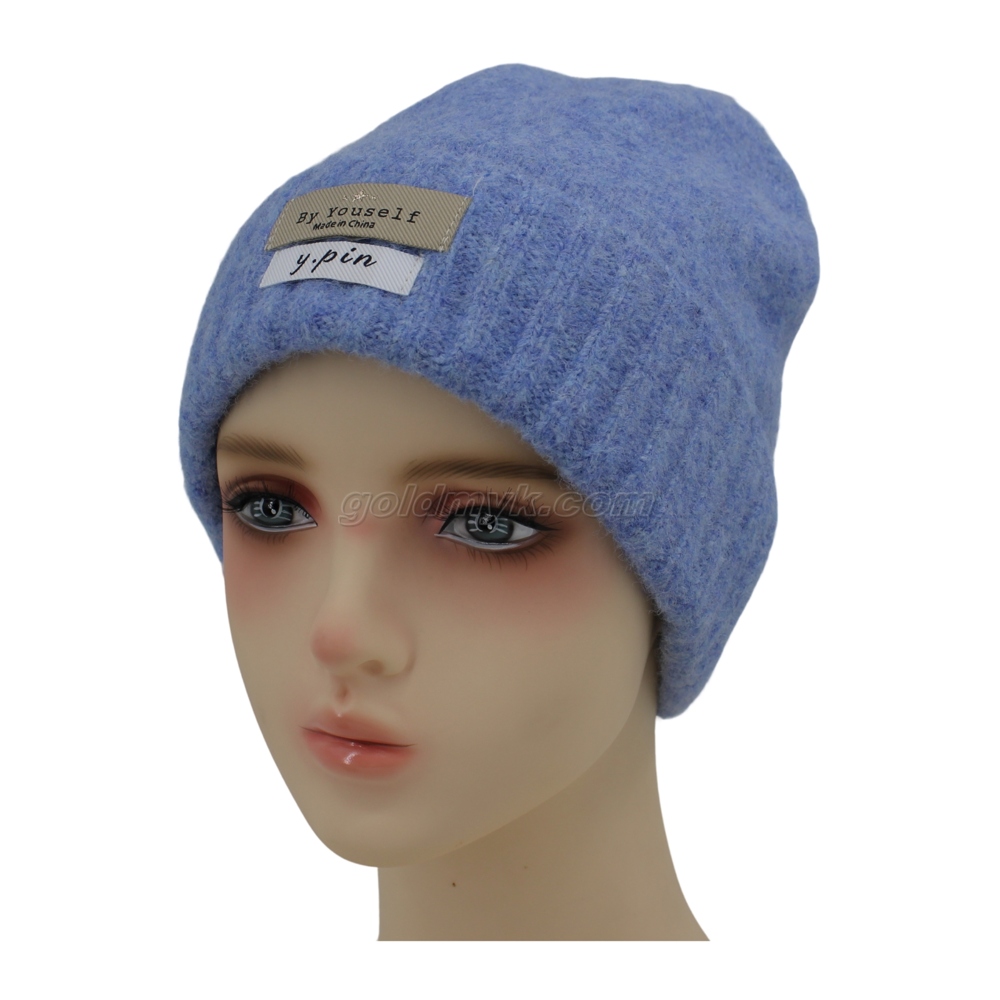 High Quality Soft And Comfortable 100% Wool Winter Knitted Beanie Hat