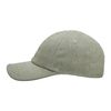 Natural Linen Baseball Cap 6 Panel Unstructured Curved Brim Breathable Summer Dad Hat Custom Logo