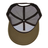 Gradient Front Panel Trucker Hat with Woven Patch Outdoor Mesh Baseball Cap