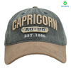 Vintage Washed Two-Tone Dad Hat with 3D Embroidery & Patch of Women /Men