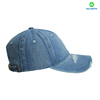 Custom Distressed Denim Embroidered Hat LOGO Can Embroidery or Print of Women /Men