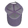 Custom Light Purple Cotton Twill Baseball Cap 3D Puff Embroidery VODIORE Logo Curved Brim Streetwear Dad Hat