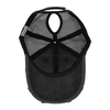 Promotional Hot Sale Pigment Washed Plain Color Cotton Mesh Cap And Braid-exposed Hat