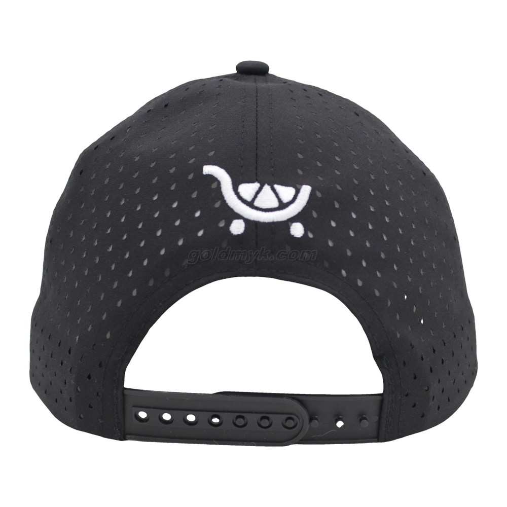 Hot Sale Light Weight Laser Cut Waterproof Polyester Fabric Baseball Cap And Hat with Custom Logo
