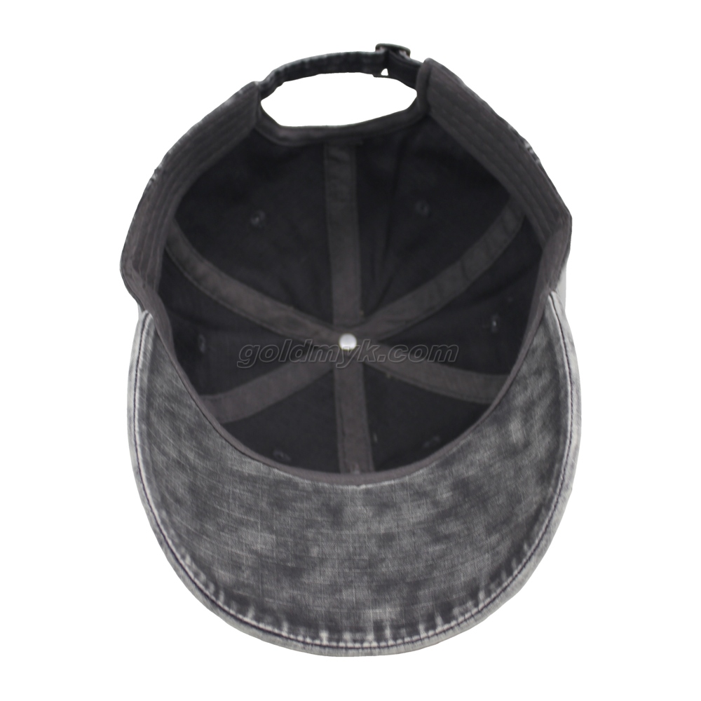 Custom Washed Cotton Fabric Baseball Cap And Hat with Embroidery Patch
