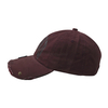 Custom Printed Embroidery Distressed Washed Cotton Baseball Cap Frayed Edge Curved Visor 6 Panel Adjustable Dad Hat Wholesale