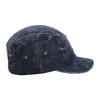 Custom Washed Corduroy 5 Panel Camper Hat Embroidery Logo Vintage Cap