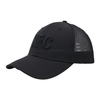 Custom Black Trucker Cap With Built-in NFC Chip 3D Puff Embroidery NFC Logo Mesh Back Baseball Hat
