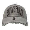 Vintage Stylish Flat Printing Washed Baseball Cap Dad Hat 6-panel Sports Caps For Man And Woven Can Custom Logo