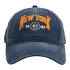 Vintage Stylish Flat Embroidery Washed Baseball Cap Dad Hat 6-panel Sports Caps For Man And Woven Can Custom Logo