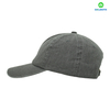 Custom Washed Canvas 6 Panel Baseball Cap in Plain Grey Color Custom LOGO Can Embroidery or Print of Women /Men