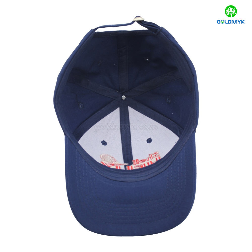 High Quality Custom Logo Navy Blue Embroidered Sports Hats for Men and Women Baseball Caps