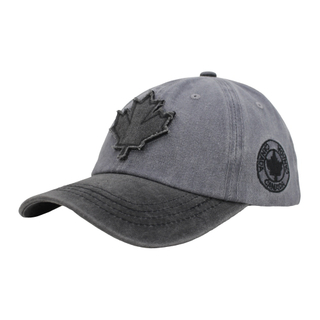 Good Sale Pigment Washed Cotton Fabric Six Panels Canada Baseball Cap And Hat with Embroidery Patch