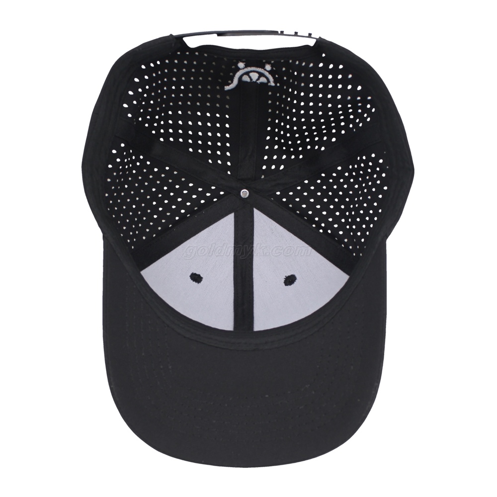 Hot Sale Light Weight Laser Cut Waterproof Polyester Fabric Baseball Cap And Hat with Custom Logo