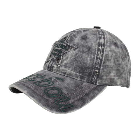 Custom Washed Cotton Fabric Baseball Cap And Hat with Embroidery Patch