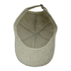 Natural Linen Baseball Cap 6 Panel Unstructured Curved Brim Breathable Summer Dad Hat Custom Logo