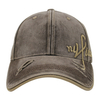 Vintage Washed Distressed Baseball Cap 6 Panel Curved Brim Embroidery Frayed Detail Dad Hat Custom Logo