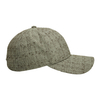 Textured Linen Blend Baseball Cap 6 Panel Structured Curved Brim Men Sport Hat Custom Logo