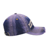 Vintage Stylish Flat Embroidery Washed Baseball Cap Dad Hat 6-panel Sports Caps For Man And Woven Can Custom Logo