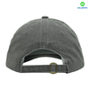 Custom Washed Canvas 6 Panel Baseball Cap in Plain Grey Color Custom LOGO Can Embroidery or Print of Women /Men