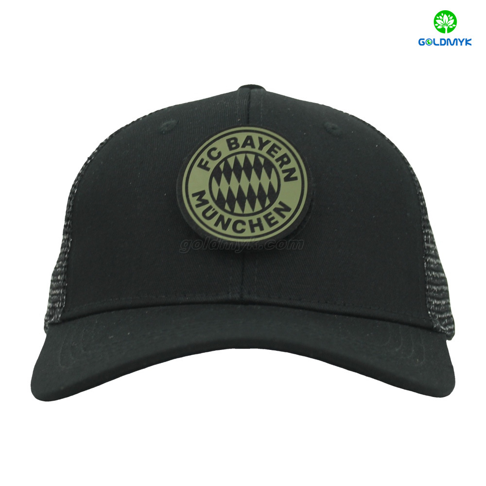 Trucker Hat with Hook & Loop Patch Panel, DIY Customizable Mesh Back Cap