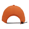 Bright Orange Quick-Dry Baseball Cap with "U" Embroidery & Adjustable Drawstring